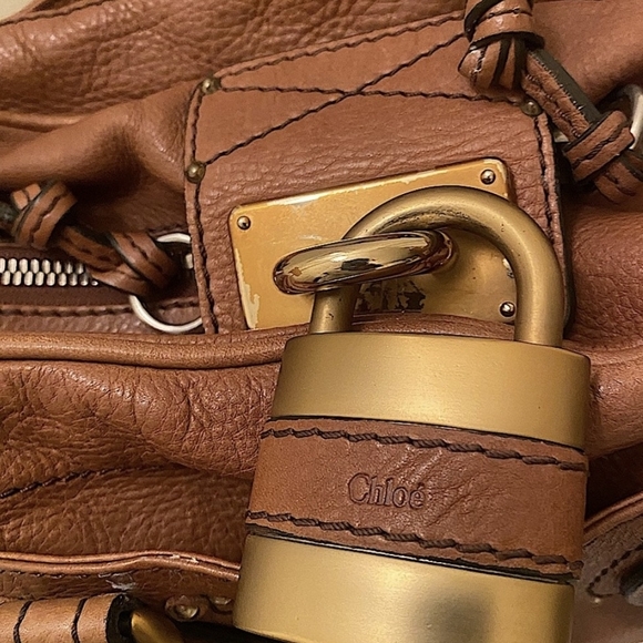 Chloe Paddington Tan Leather Shoulder Bag " The It Bag Of 2026" - Picture 3 of 10